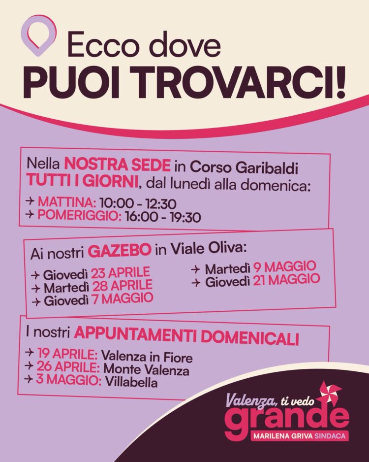 Incontriamoci, ogni giorno, per parlare del futuro di Valenza
