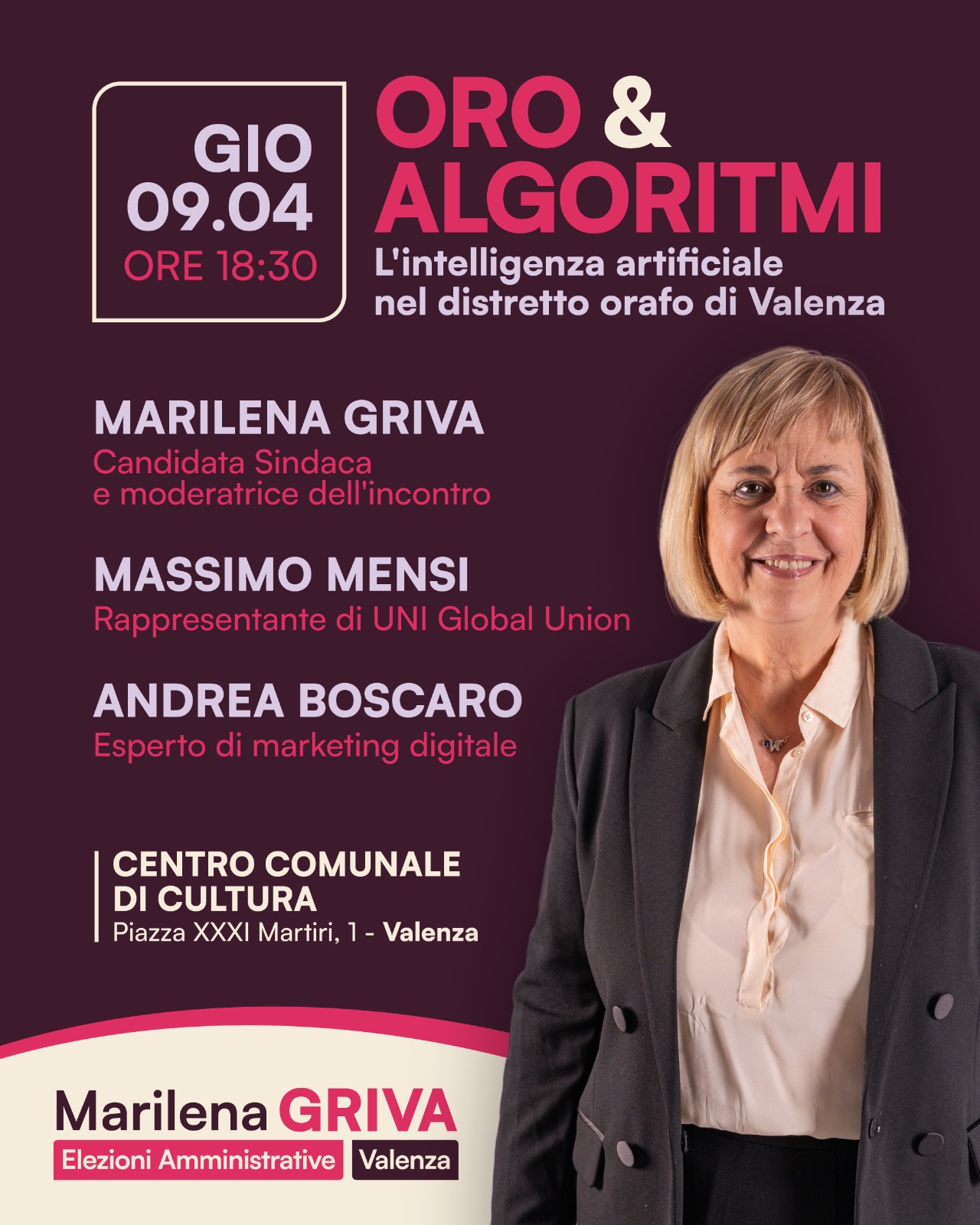 “Oro e Algoritmi”, il 9 aprile un confronto pubblico su intelligenza artificiale e distretto orafo