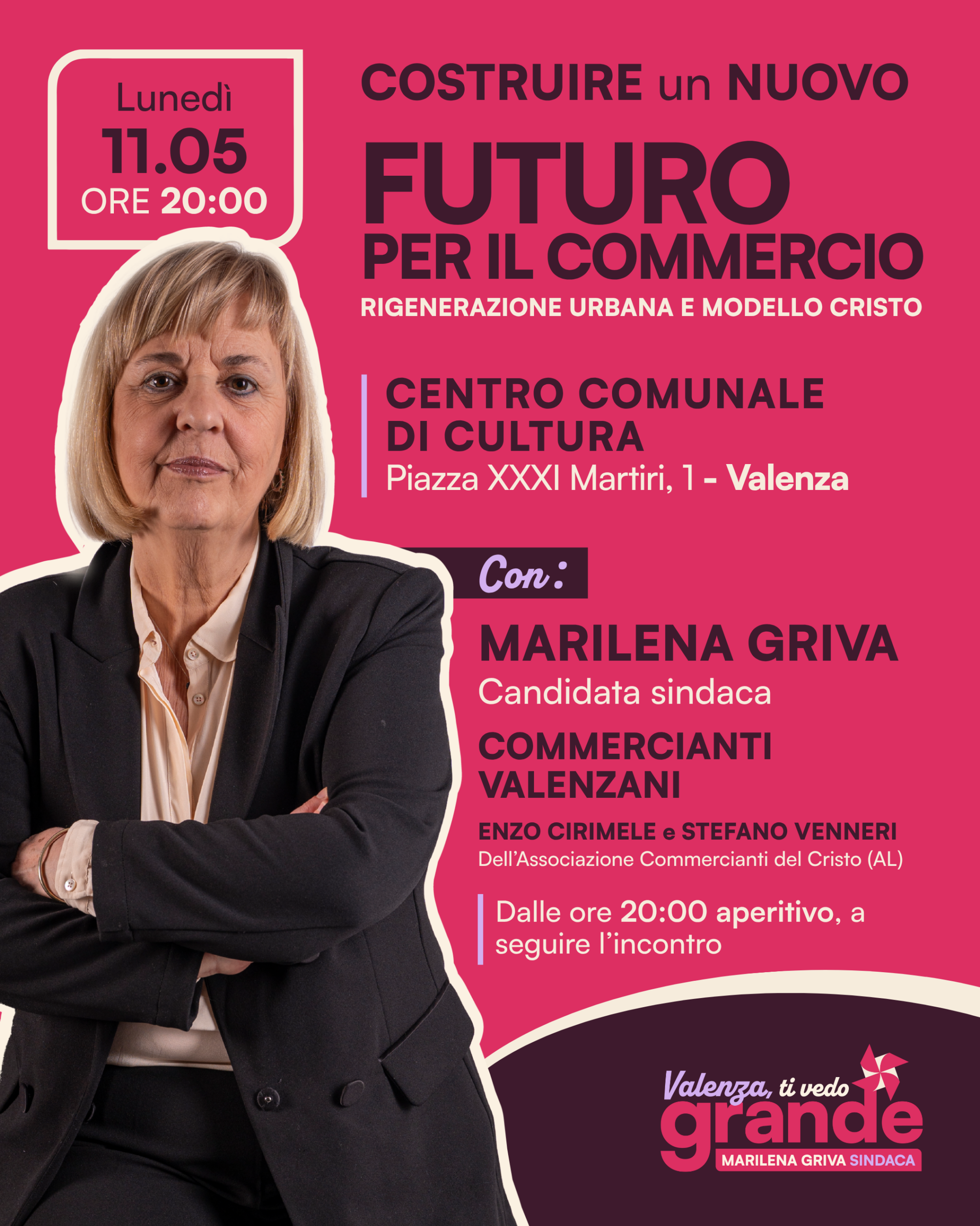 Il futuro del commercio valenzano si costruisce insieme: lunedì 11 maggio incontro al Centro Comunale di Cultura